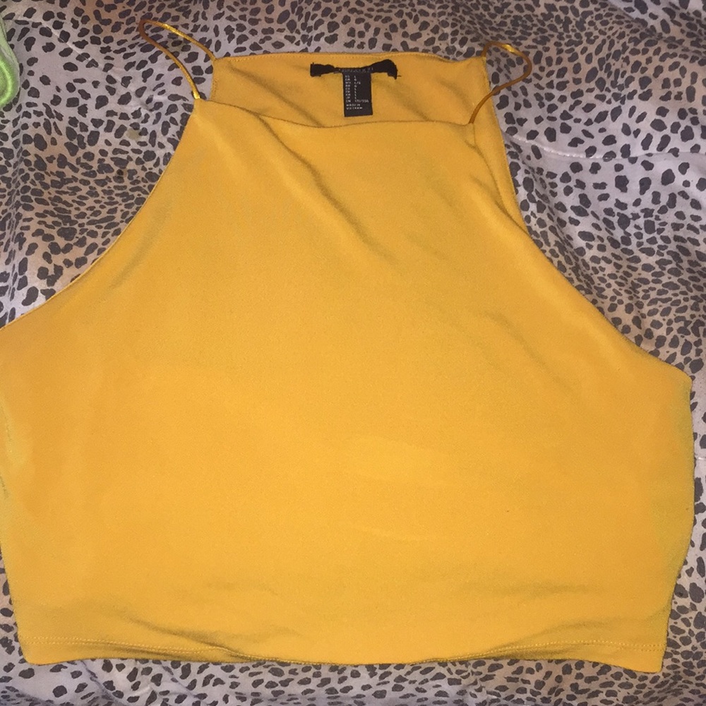 Mustard Yellow Crop Top